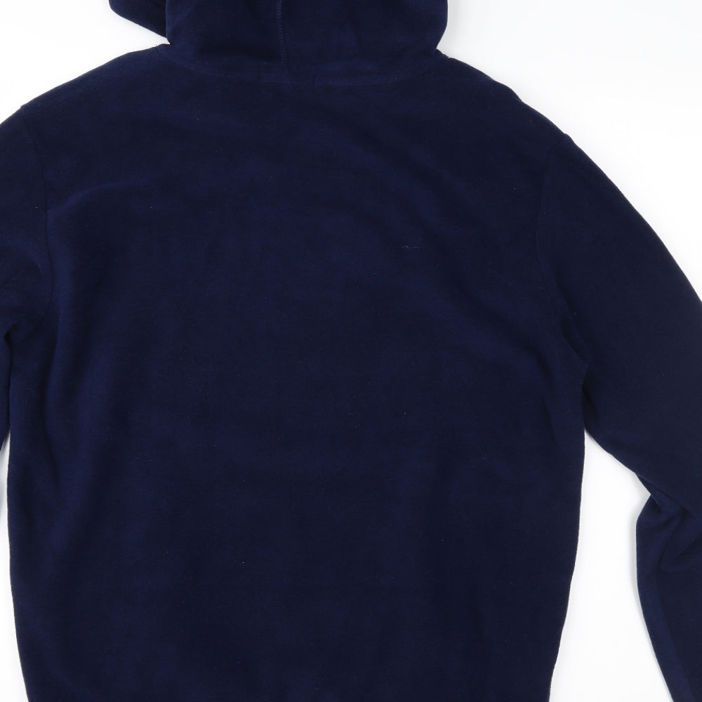 Tommy Hilfiger Mens Blue  Fleece Pullover Hoodie Size S