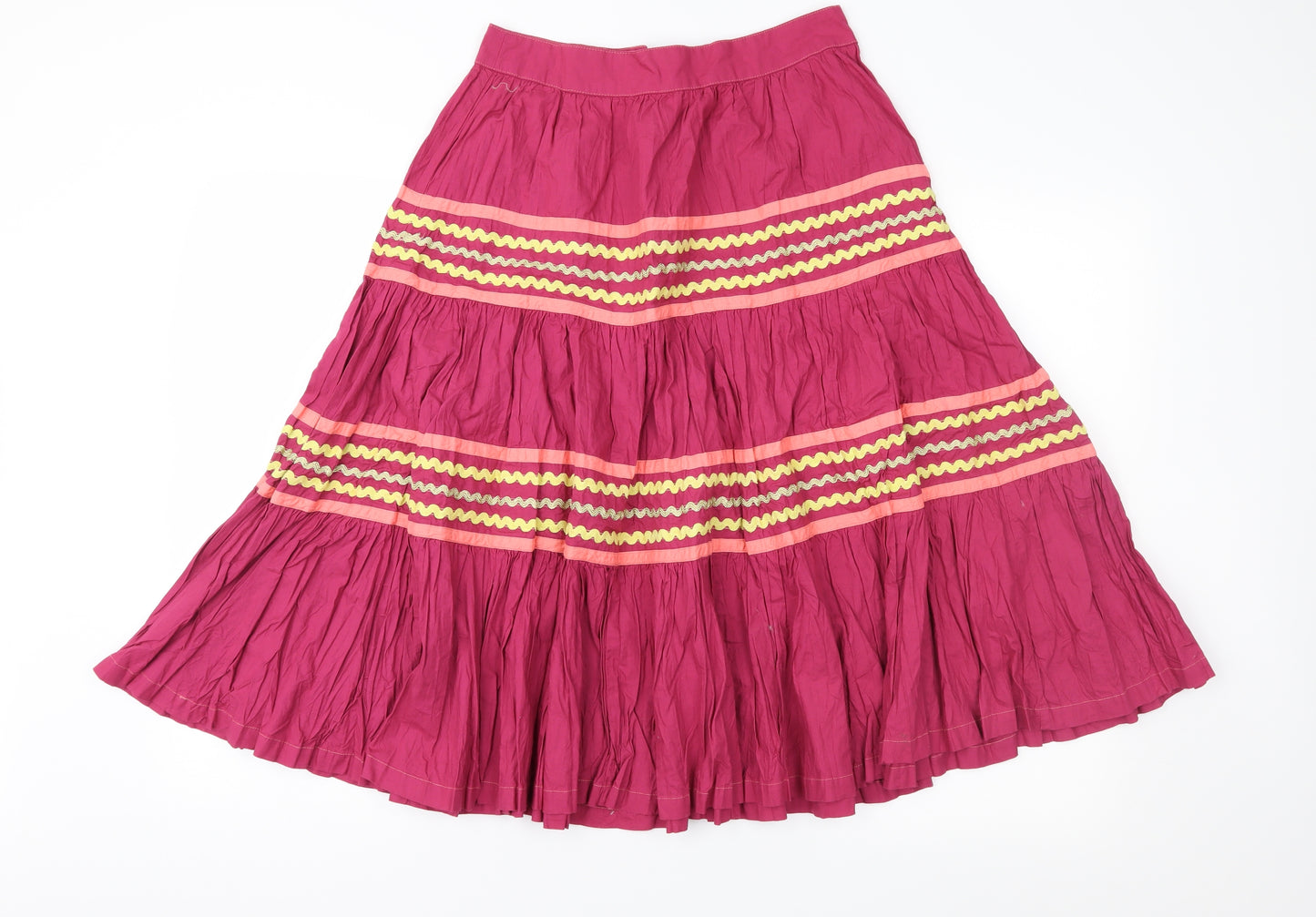 Divided Womens Pink Geometric  Peasant Skirt Size 10