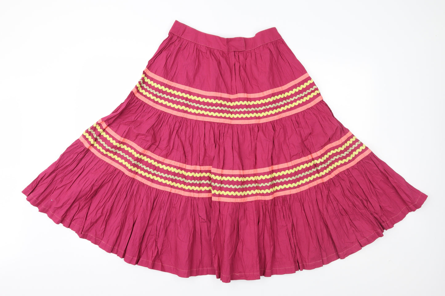 Divided Womens Pink Geometric  Peasant Skirt Size 10
