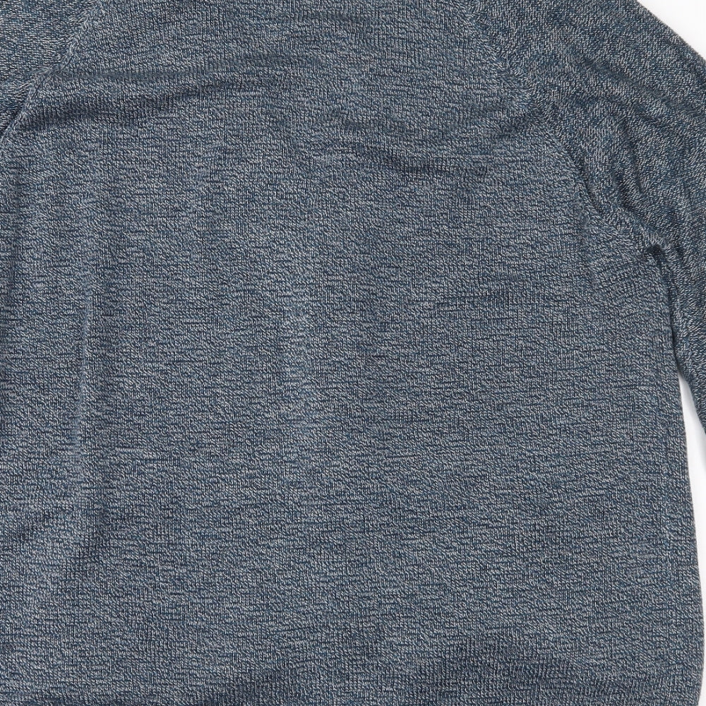 ACW85 Mens Blue  Knit Cardigan Jumper Size L