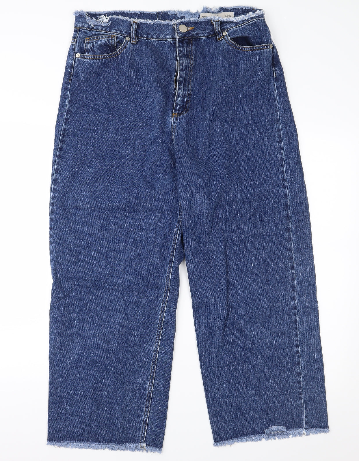 ASOS Womens Blue  Denim Mom Jeans Size 34 L32 in