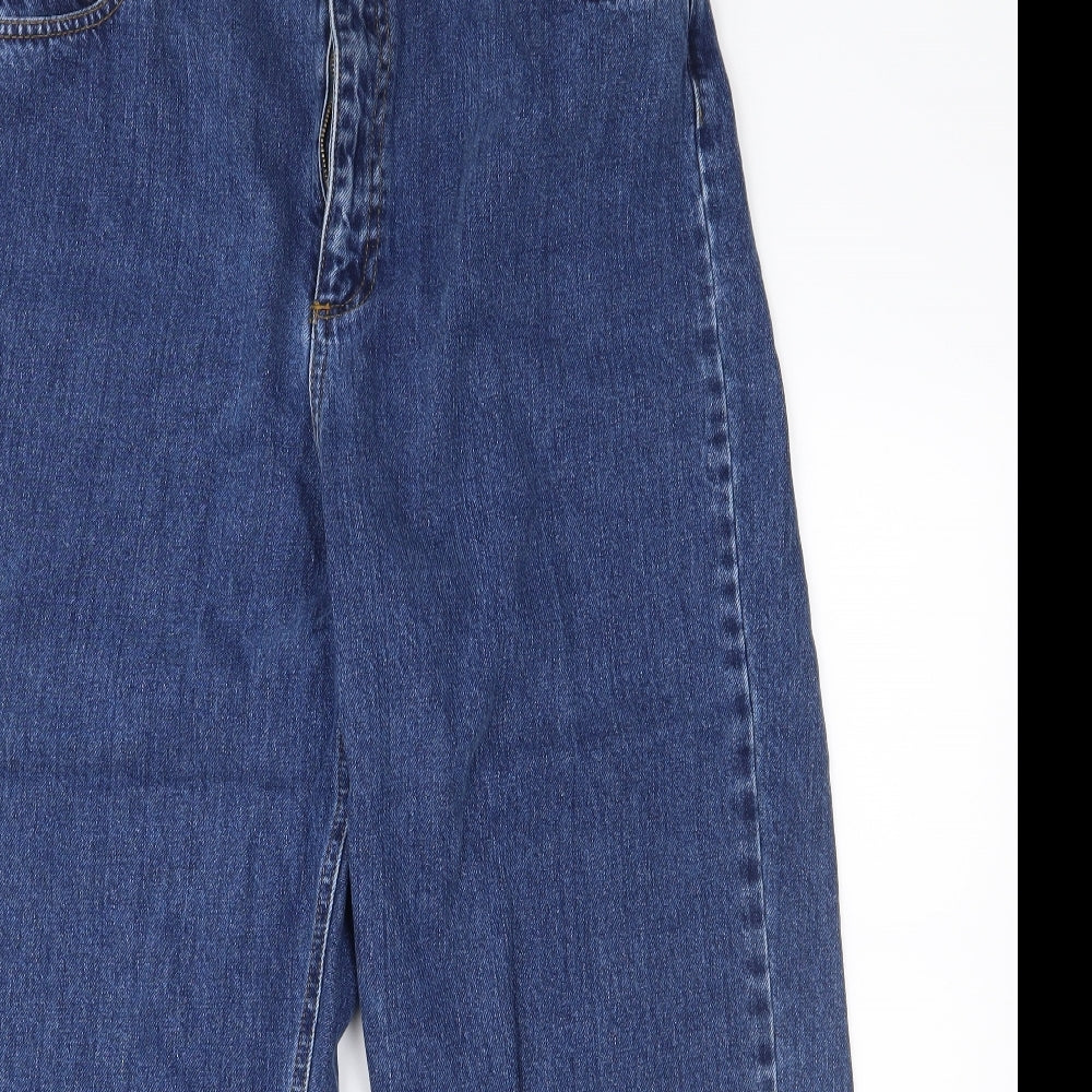 ASOS Womens Blue  Denim Mom Jeans Size 34 L32 in