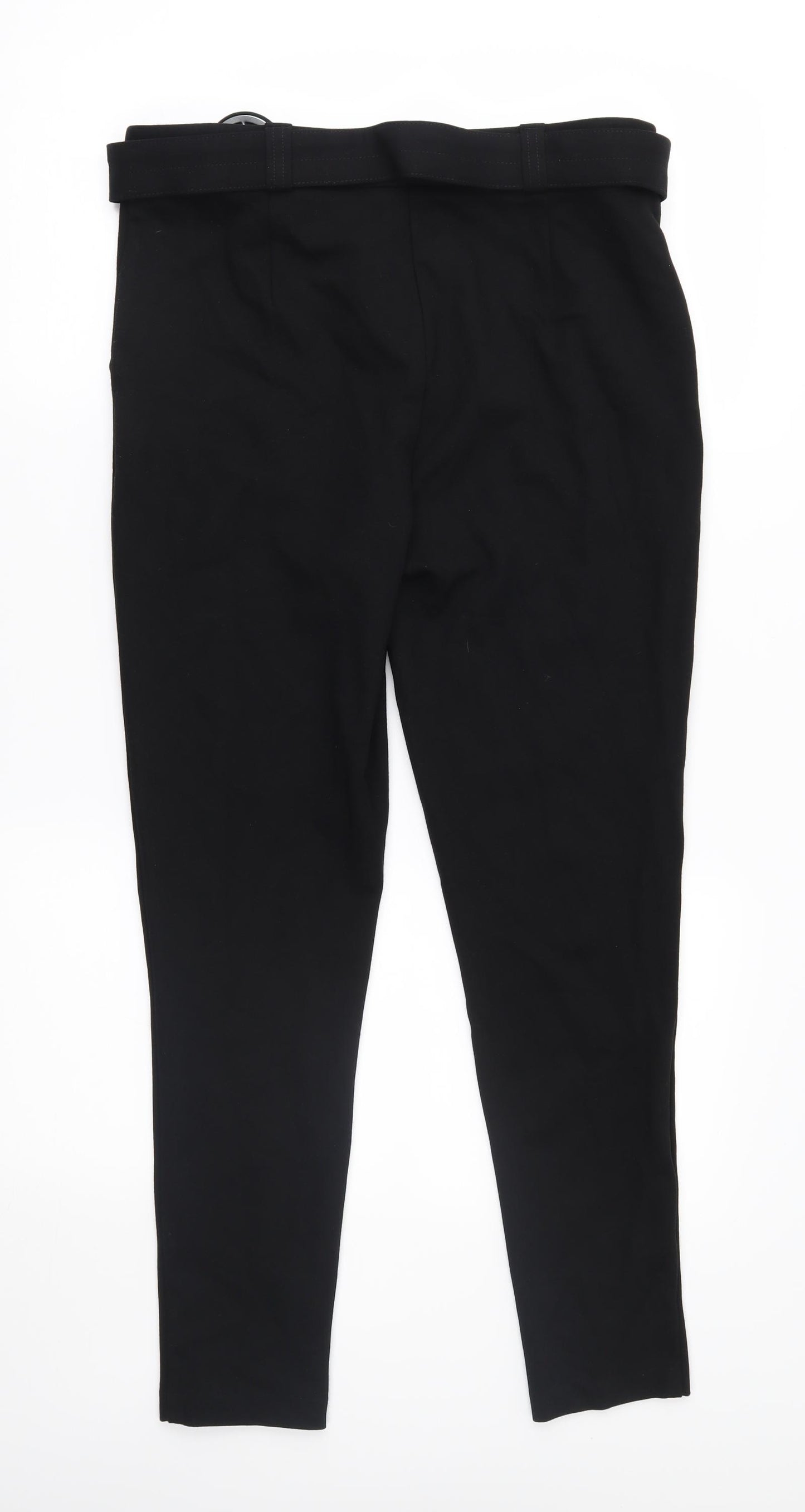 F&F Womens Black   Trousers  Size 12 L27 in