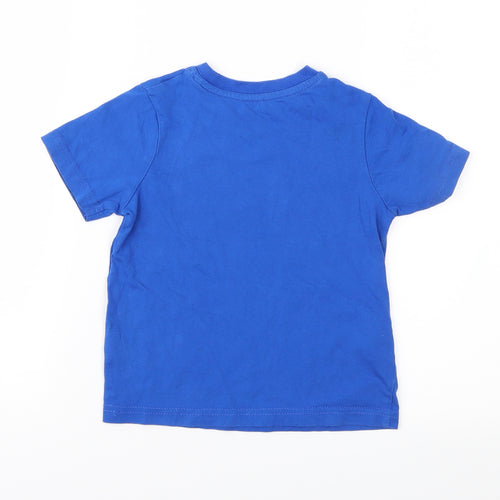 George Boys Blue  Jersey Basic T-Shirt Size 2-3 Years
