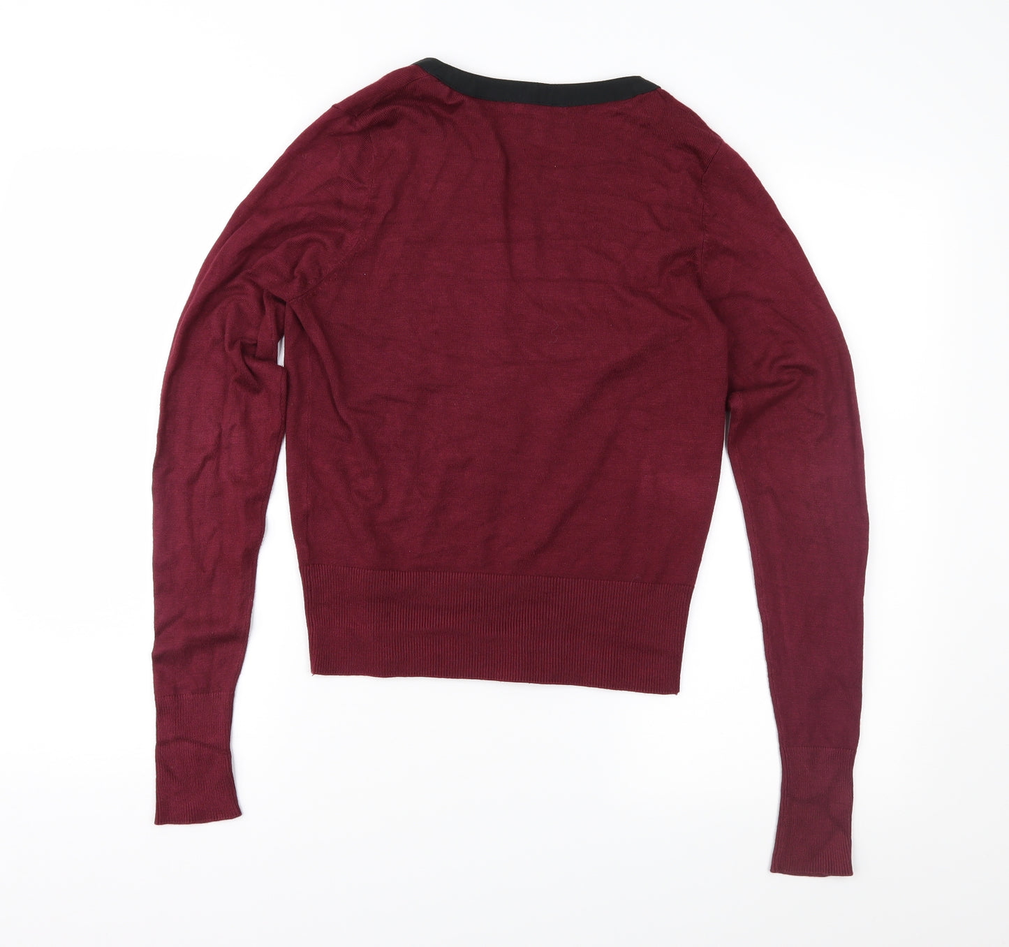 Therapy Womens Red  Knit Cardigan Jumper Size M
