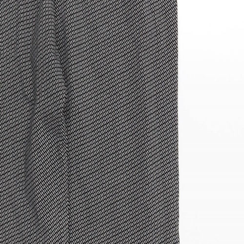 Primark Womens Black Geometric  Trousers  Size 12 L27 in