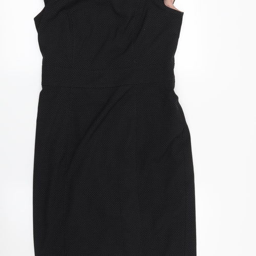 F&F Womens Black Polka Dot  Shift  Size 10