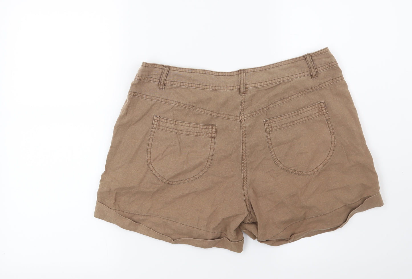 Dorothy Perkins Womens Brown   Hot Pants Shorts Size 12