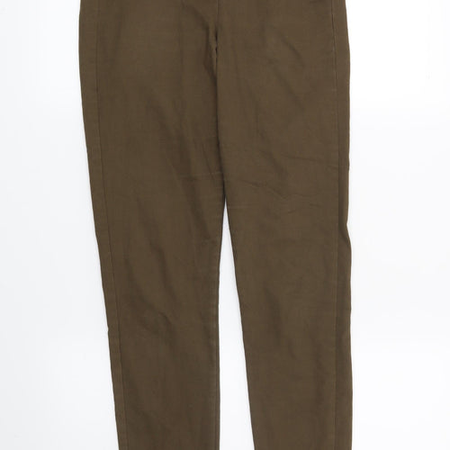 H&M Womens Brown   Trousers  Size 10 L28 in