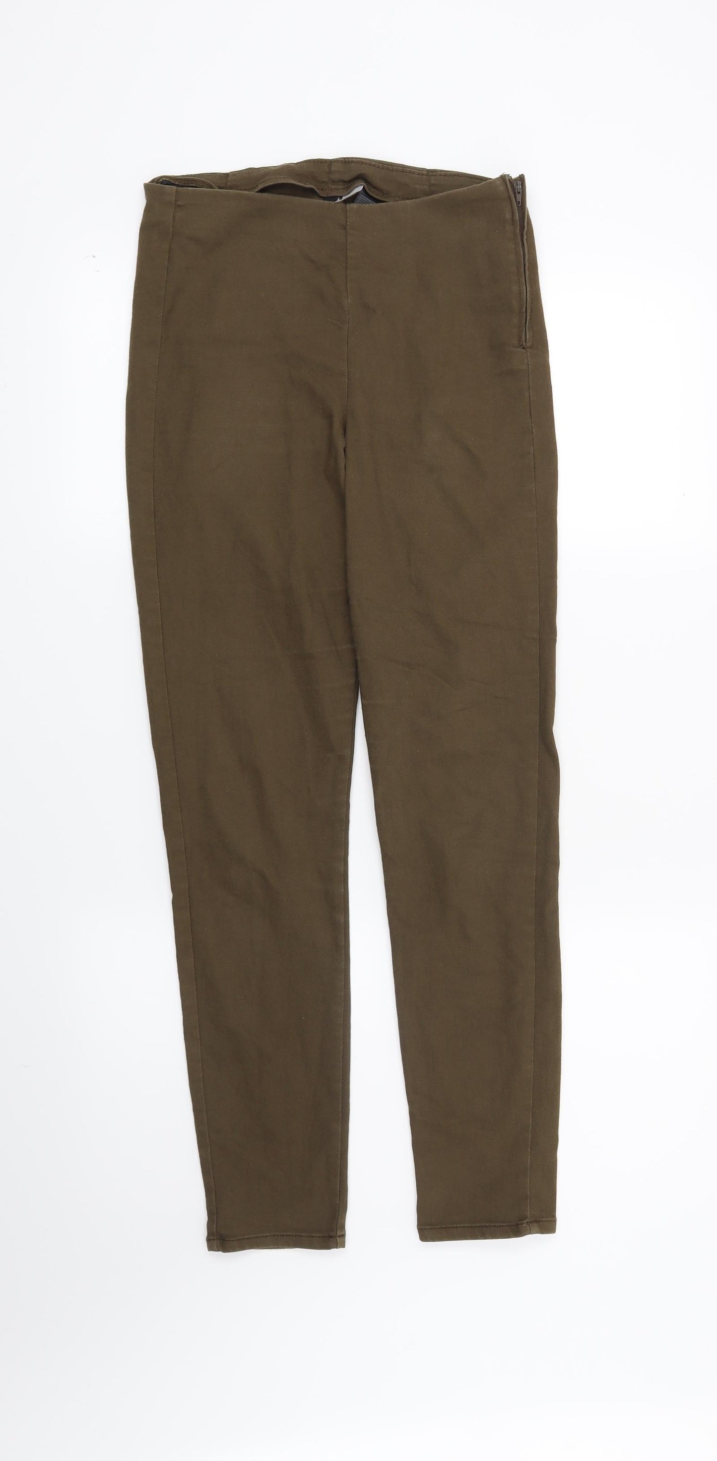 H&M Womens Brown   Trousers  Size 10 L28 in