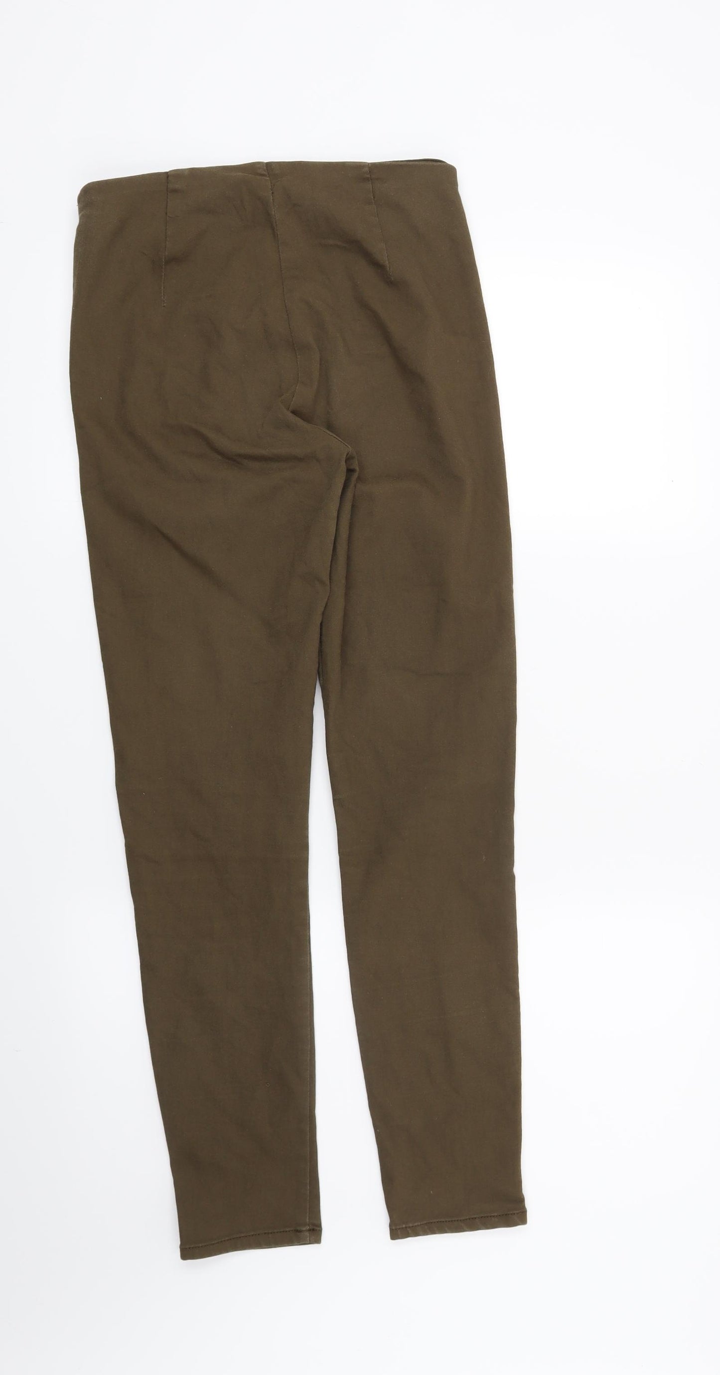 H&M Womens Brown   Trousers  Size 10 L28 in