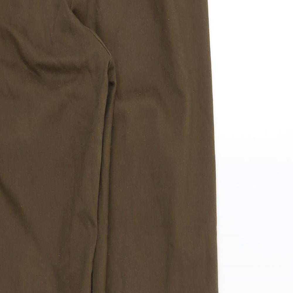 H&M Womens Brown   Trousers  Size 10 L28 in