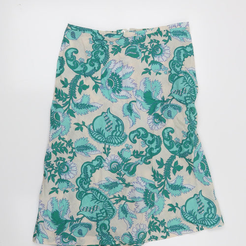 Great Plains Womens Beige Floral  A-Line Skirt Size 8