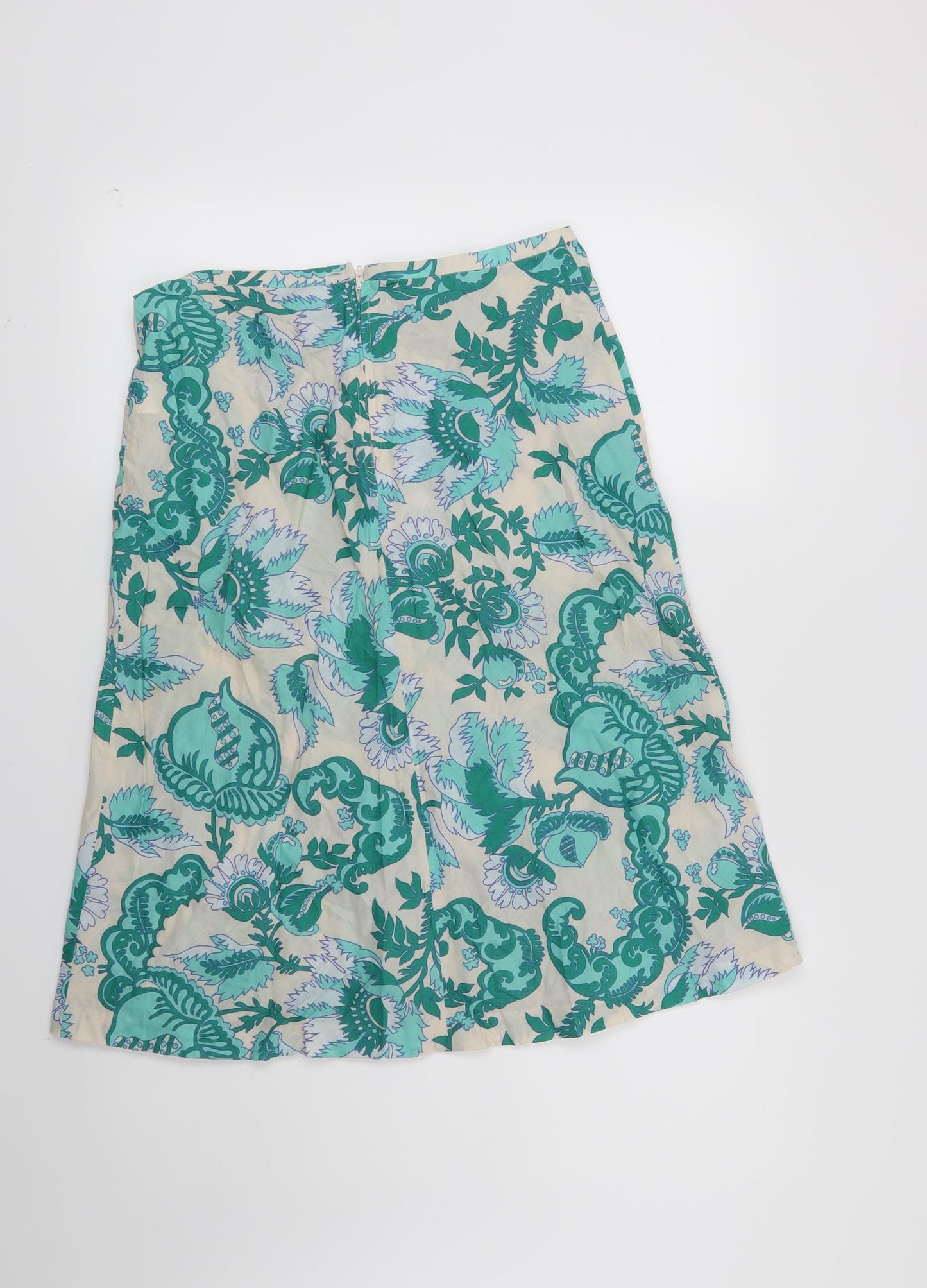 Great Plains Womens Beige Floral  A-Line Skirt Size 8