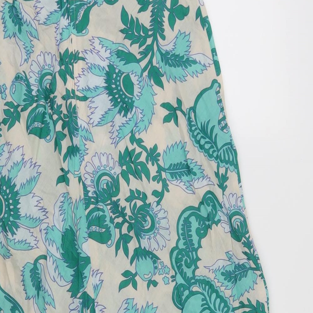 Great Plains Womens Beige Floral  A-Line Skirt Size 8