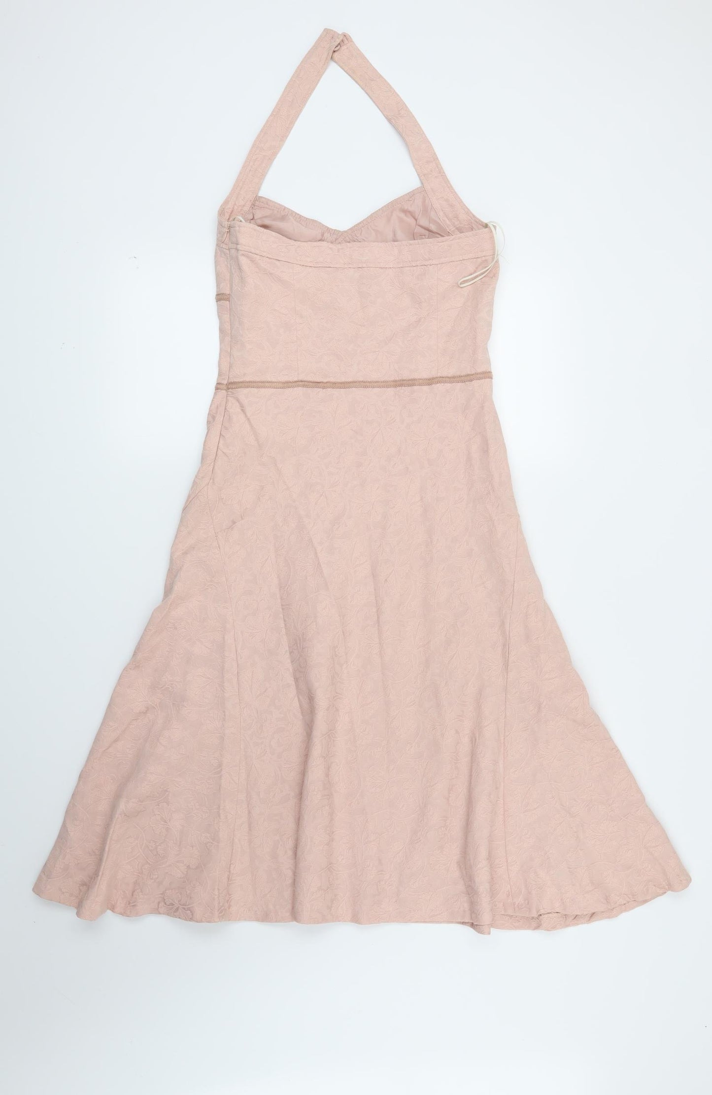 Zara Womens Pink Geometric  Fit & Flare  Size M