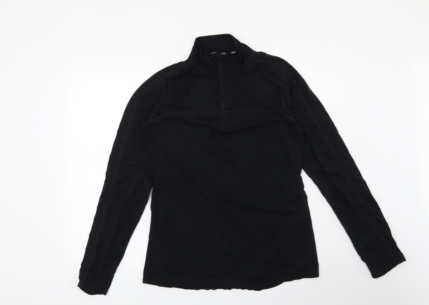 TCA Womens Black   Pullover Sweatshirt Size L