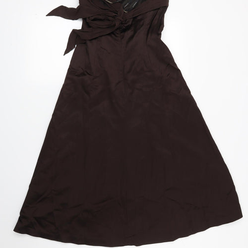 Coast Womens Brown   Fit & Flare  Size 10