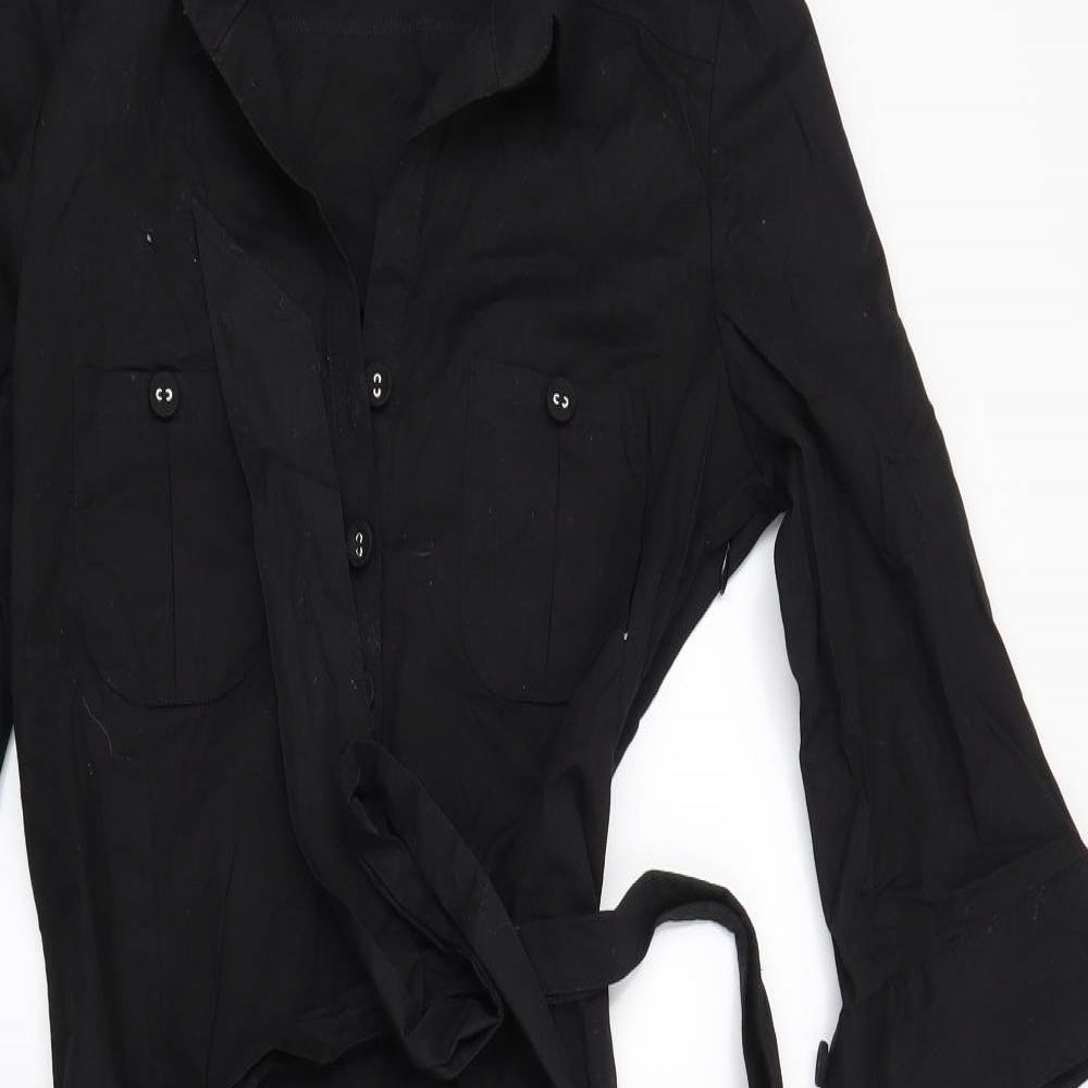 George Womens Black   Shirt Dress  Size 10