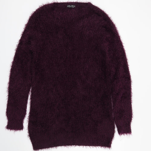 Select Womens Purple   Jumper Dress  Size 10