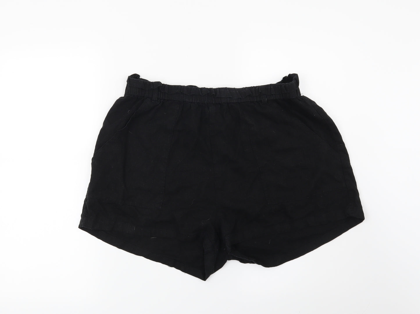 Cotton On Womens Black   Hot Pants Shorts Size 14