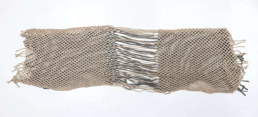 Front view of Preworn women’s beige shawl/wrap