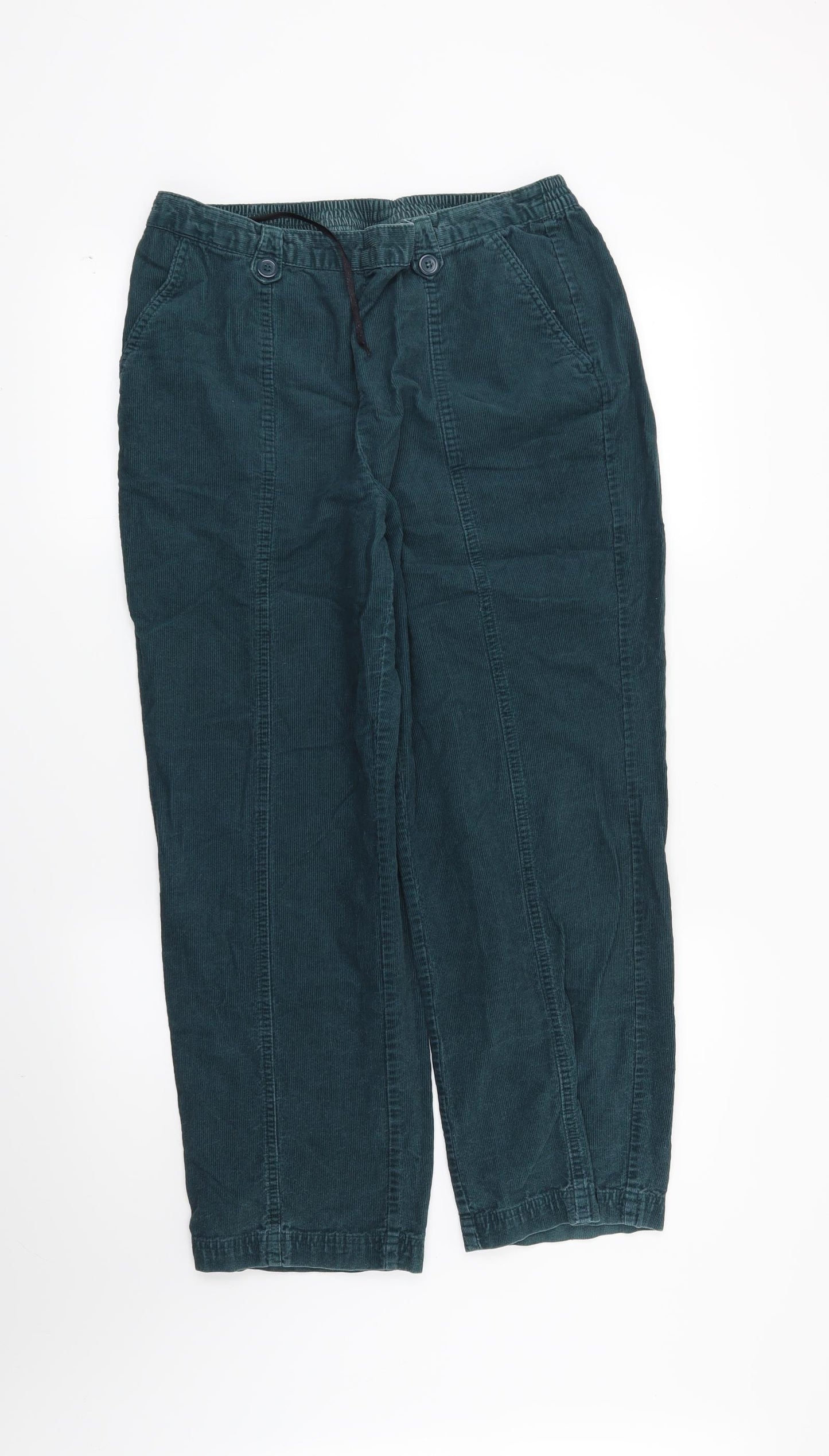 EWM Womens Green   Straight Jeans Size 14 L26 in