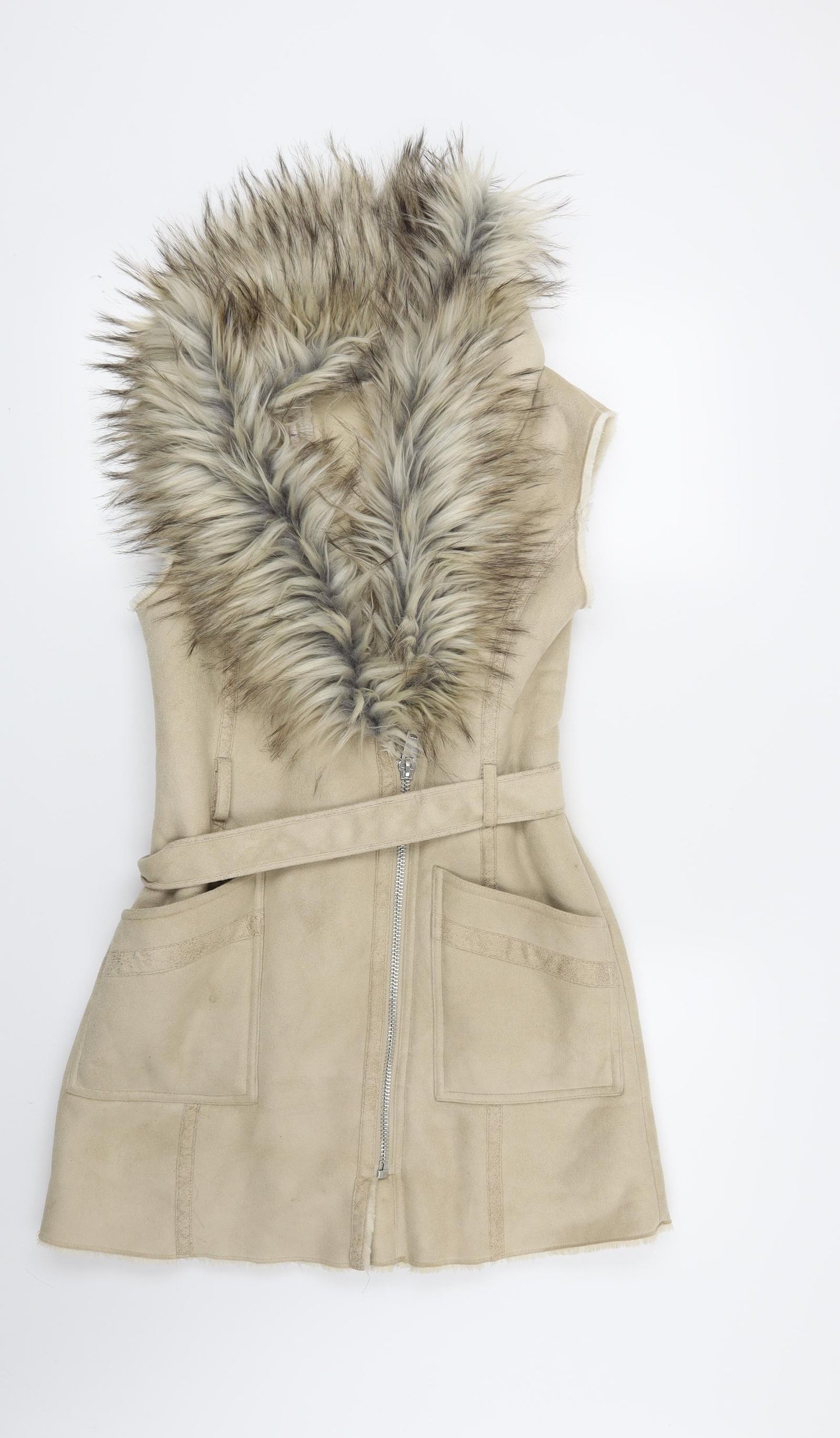 F&F Womens Beige   Gilet Jacket Size 6