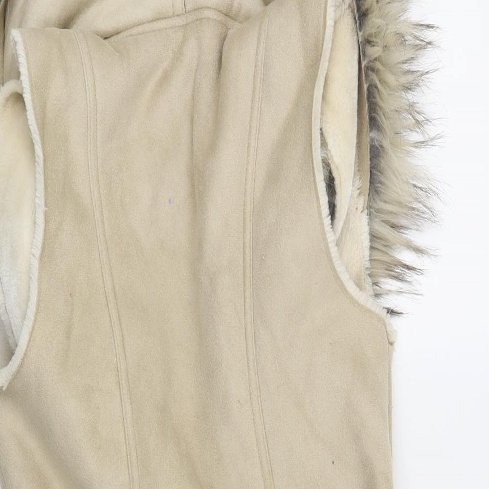 F&F Womens Beige   Gilet Jacket Size 6