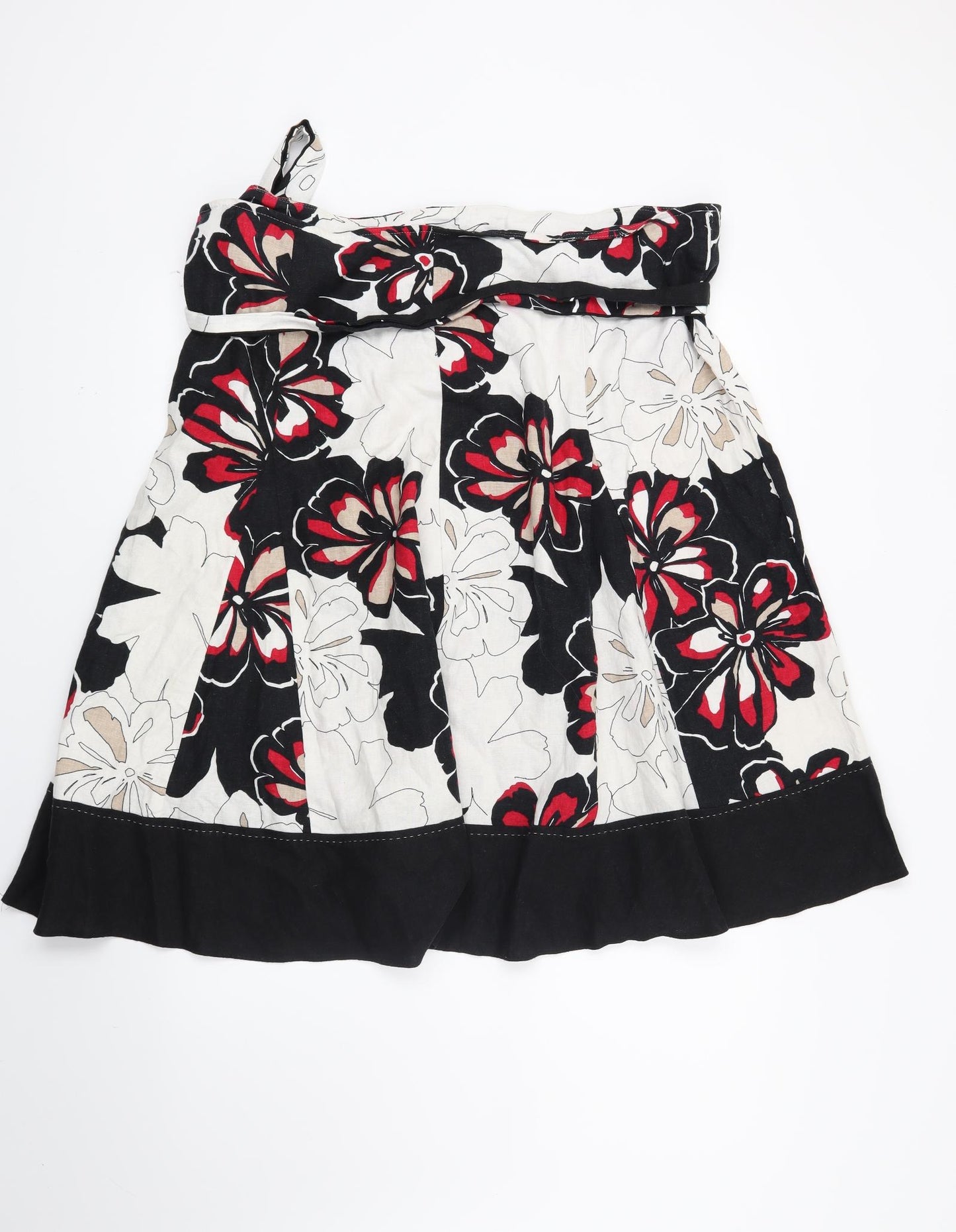 Marks and Spencer Womens White Floral  A-Line Skirt Size 20
