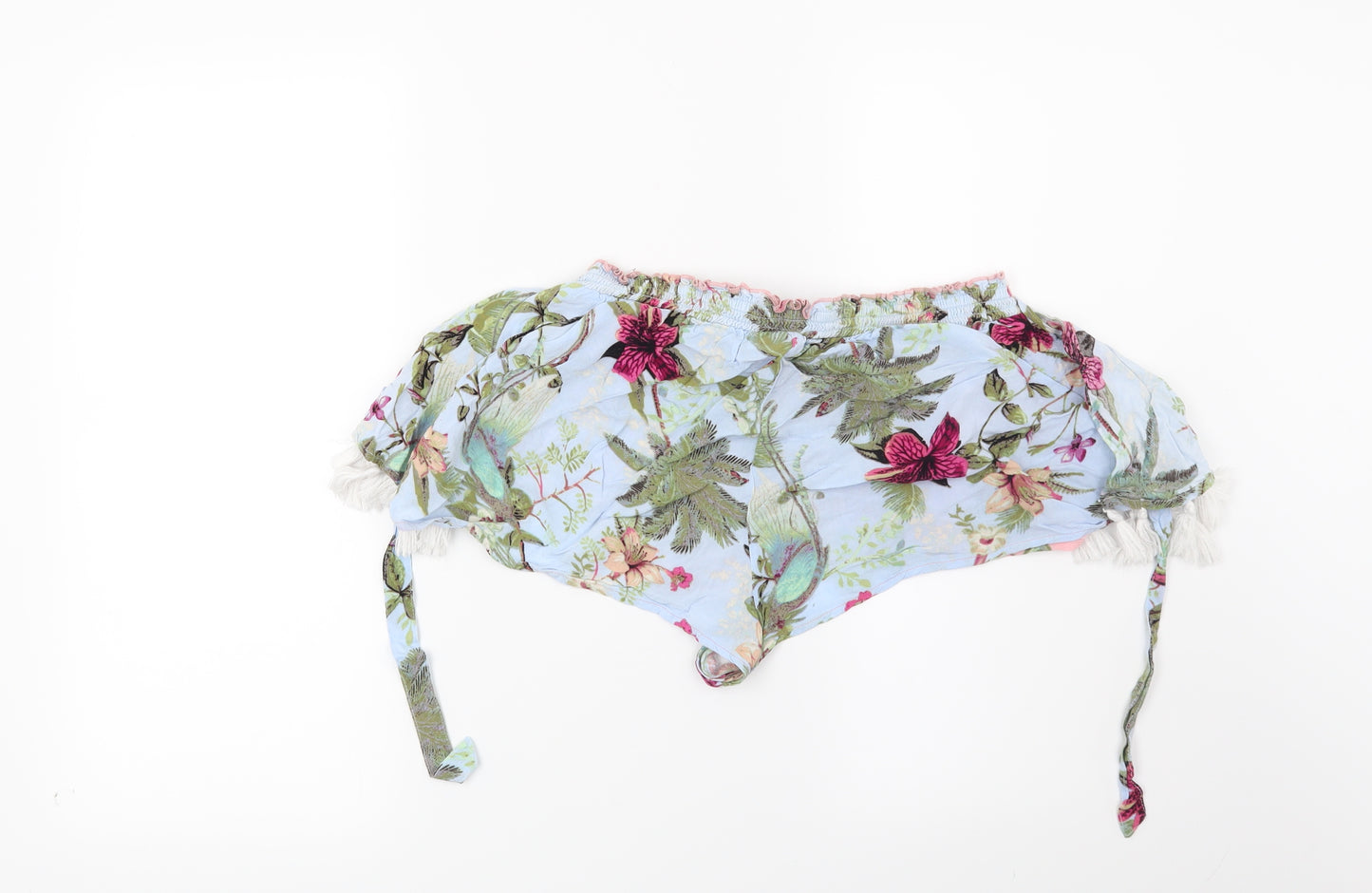 River Island Womens Pink Floral  Culotte Shorts Size M