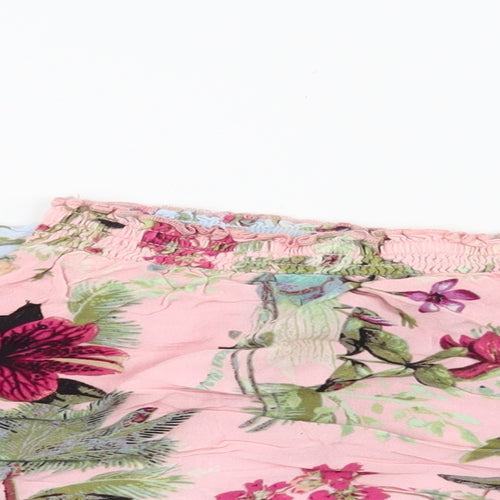River Island Womens Pink Floral  Culotte Shorts Size M