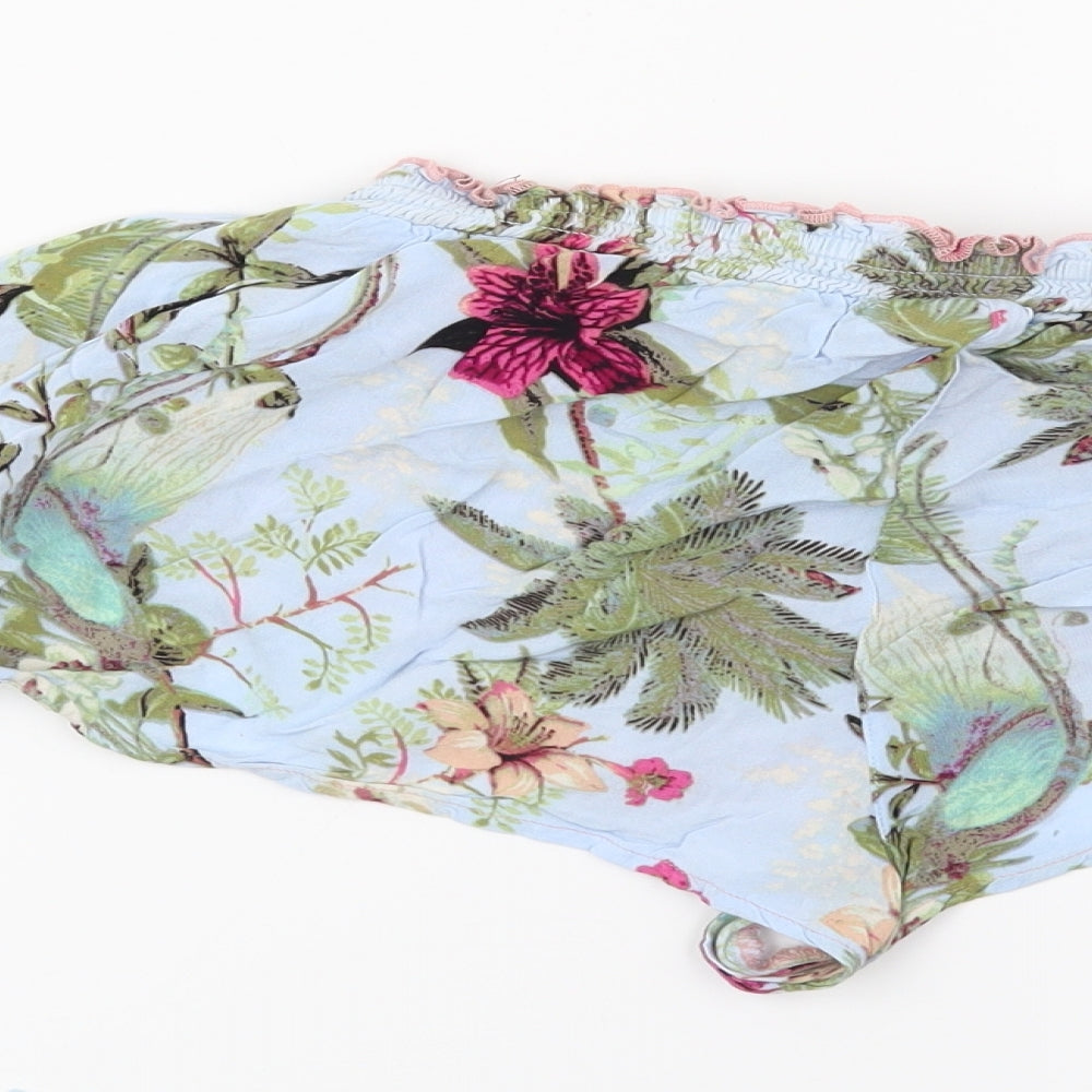 River Island Womens Pink Floral  Culotte Shorts Size M