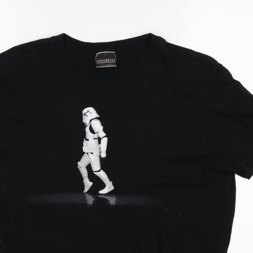 Shepperton Mens Black    T-Shirt Size M