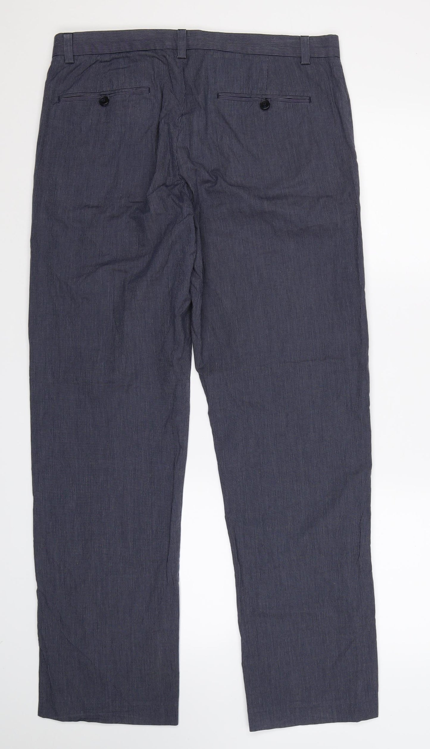 Gap Mens Blue Striped  Trousers  Size 32 L32 in