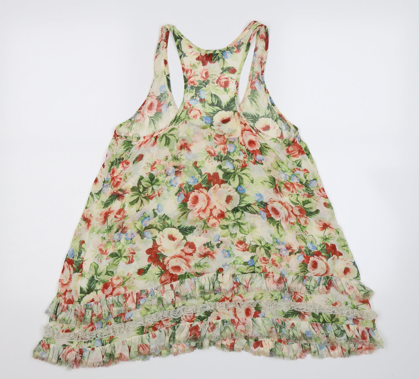 Topshop Womens Multicoloured Floral  Basic Blouse Size 8