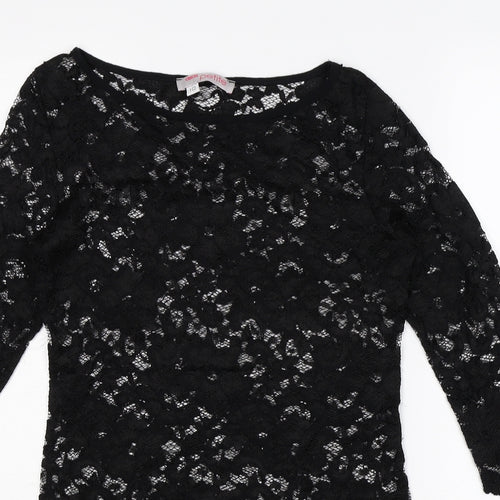 ASOS Womens Black  Lace Mini  Size 10