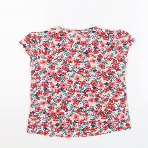 H&M Girls Multicoloured Floral  Basic T-Shirt Size S