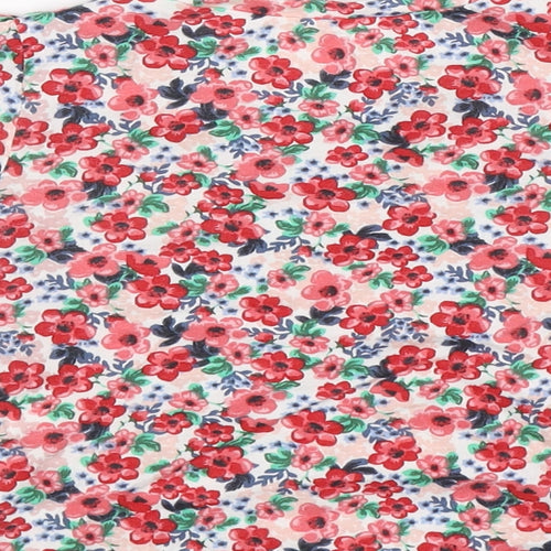 H&M Girls Multicoloured Floral  Basic T-Shirt Size S