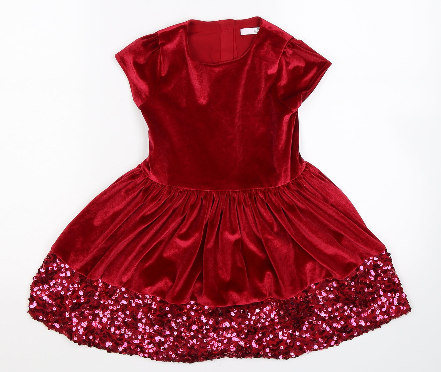Marks and Spencer Girls Red   Fit & Flare  Size 3-4 Years