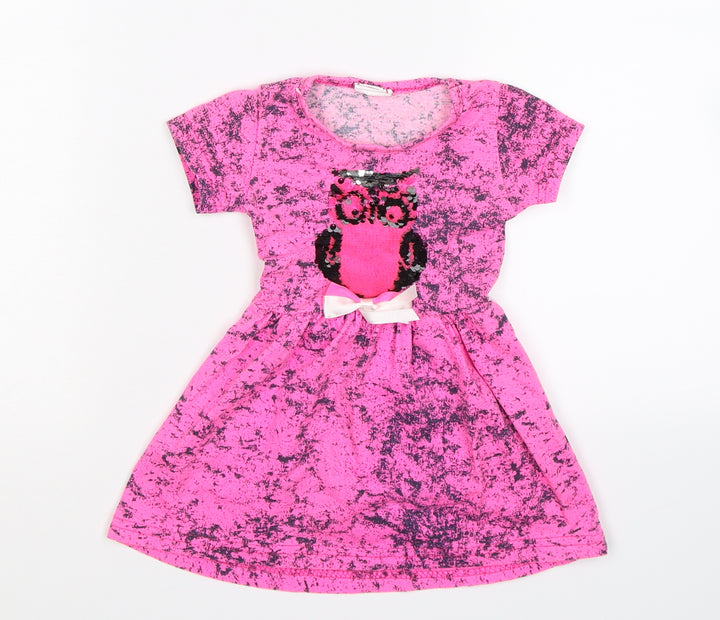 Nehir Girls Pink   Fit & Flare  Size 18-24 Months