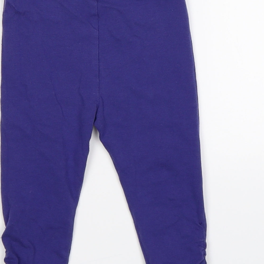 Mini Club Girls Purple   Capri Leggings Size 6-9 Months