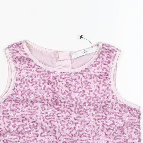 Marks and Spencer Girls Pink   Basic T-Shirt Size 4-5 Years