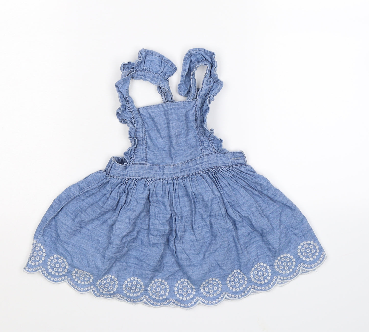 Primark Girls Blue  Denim Fit & Flare  Size 6-9 Months
