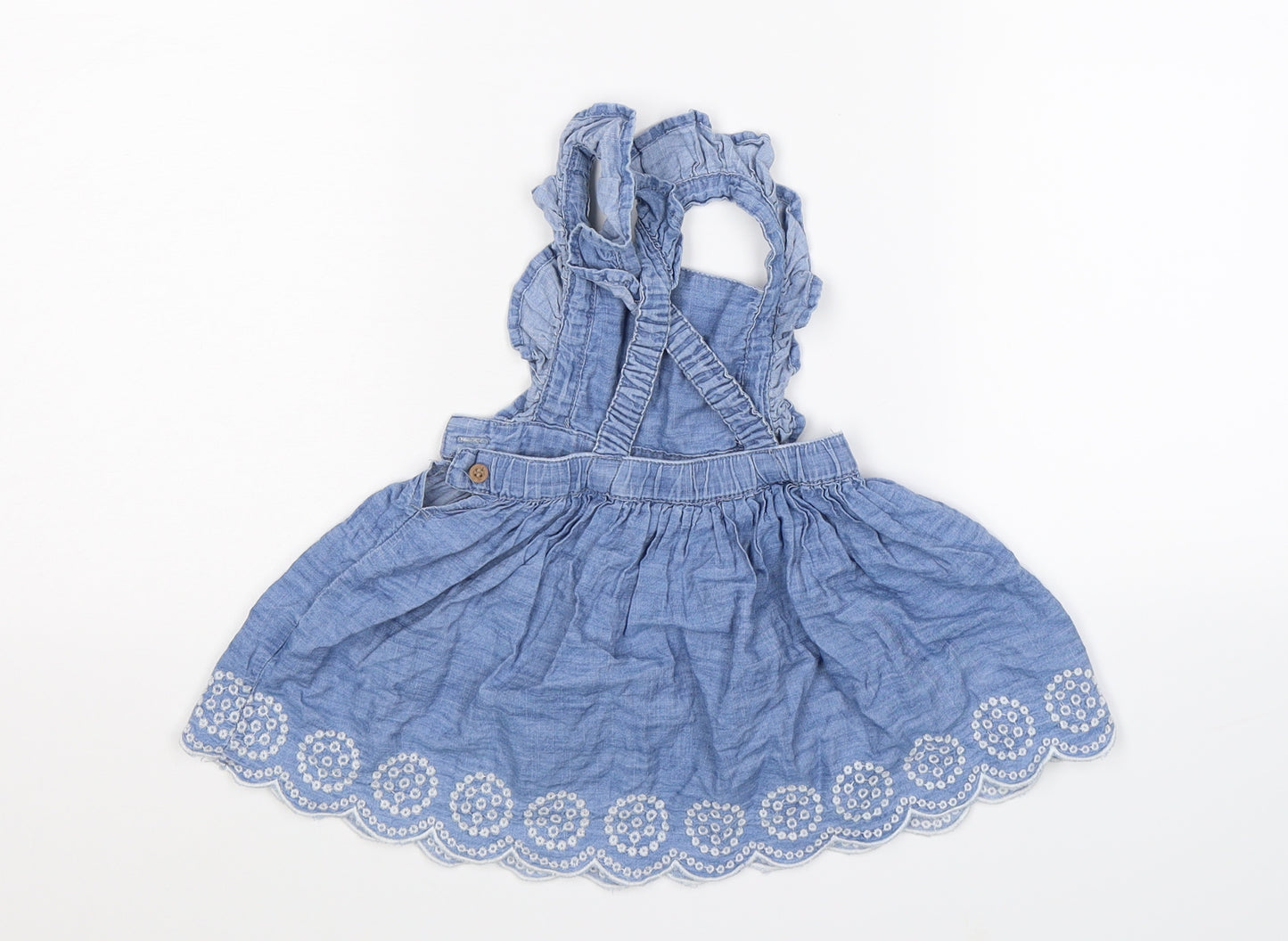 Primark Girls Blue  Denim Fit & Flare  Size 6-9 Months