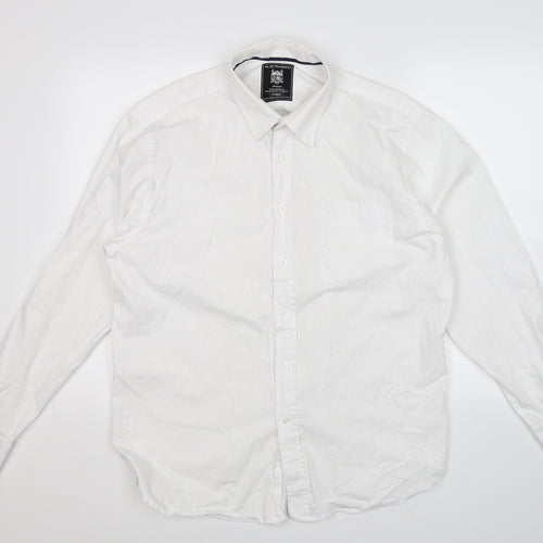 Austin Reed Mens White    Button-Up Size XL