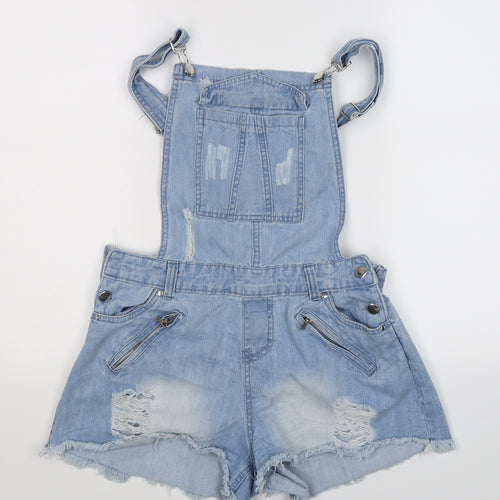 Select Womens Blue  Denim Dungaree One-Piece Size 8 L3 in