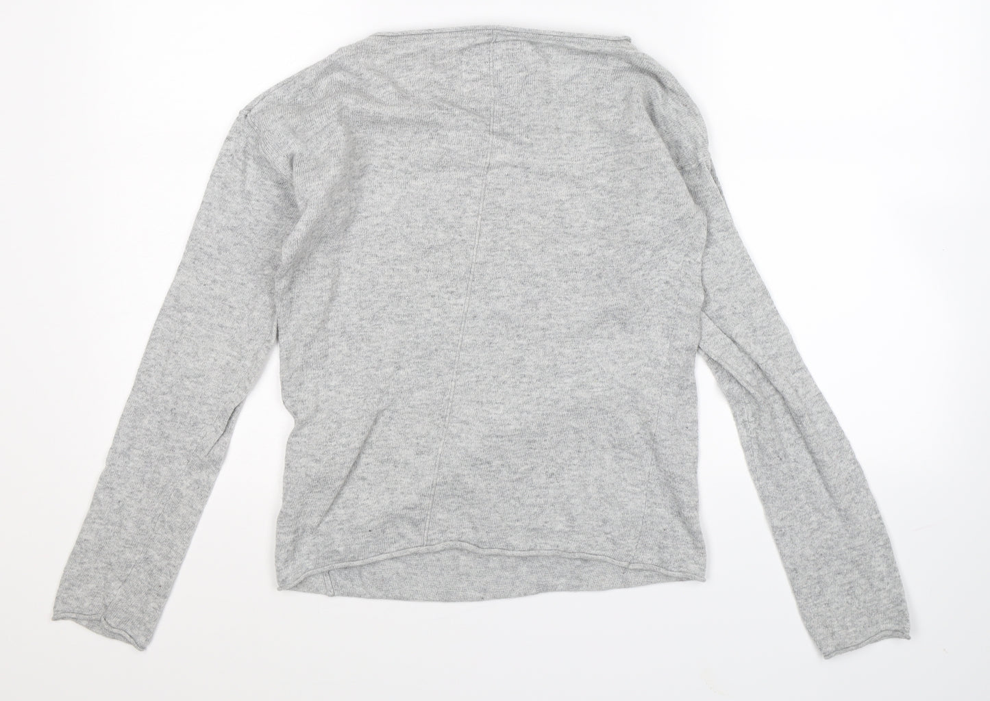 H&M Womens Grey  Knit Pullover Jumper Size S