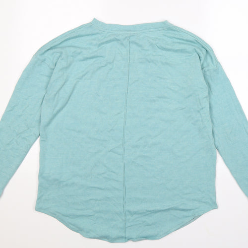 b.young Womens Blue  Knit Pullover Jumper Size M