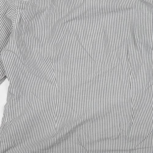 NEXT Mens White Striped   Dress Shirt Size 15.5
